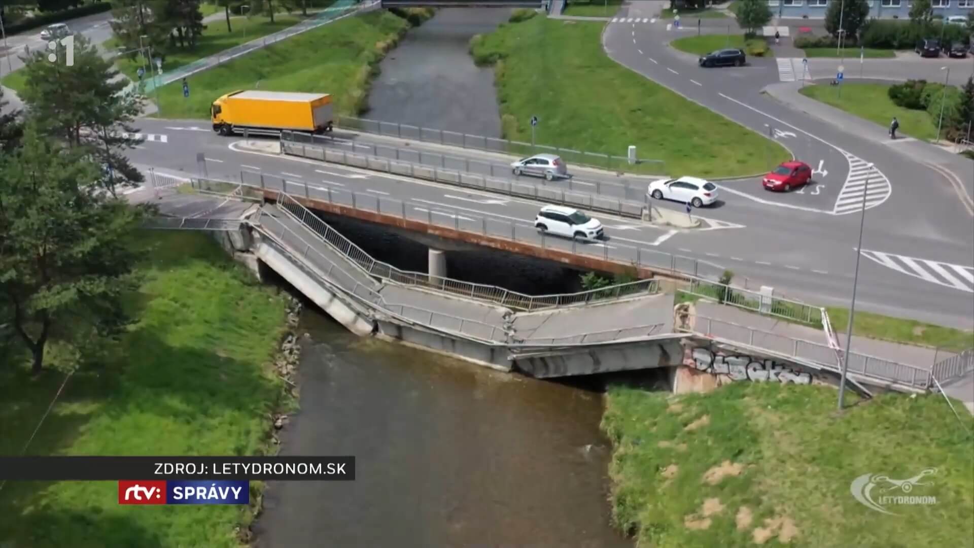 Reportáž v RTVS - Padnutý most v SNV