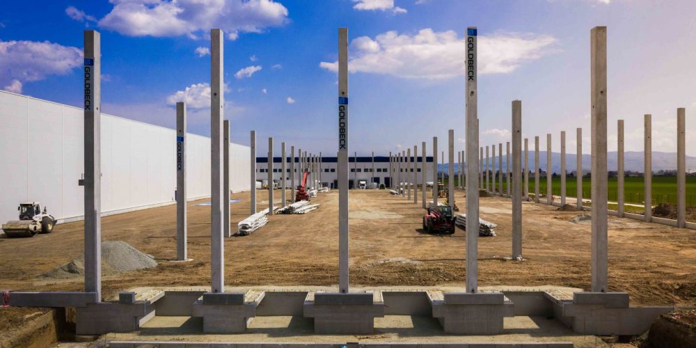 Výstavba haly Panattoni DCB.2 v priemyselnom parku pri letisku Košice